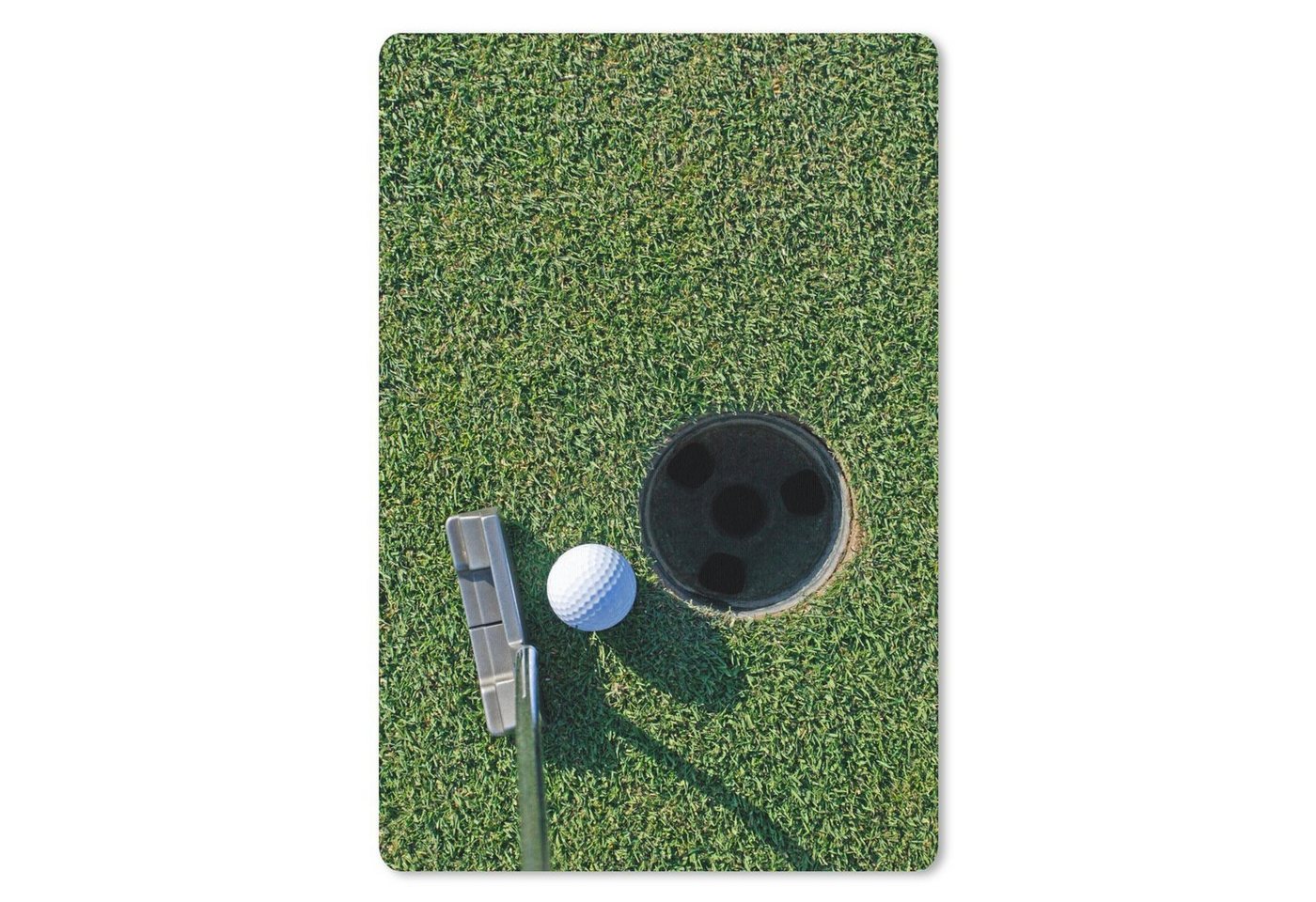 MuchoWow Mauspad Ein Putter ist ein Schlag beim Golf (1-St), Gaming, Mousepad, Büro, 18x27 cm, Mausunterlage von MuchoWow