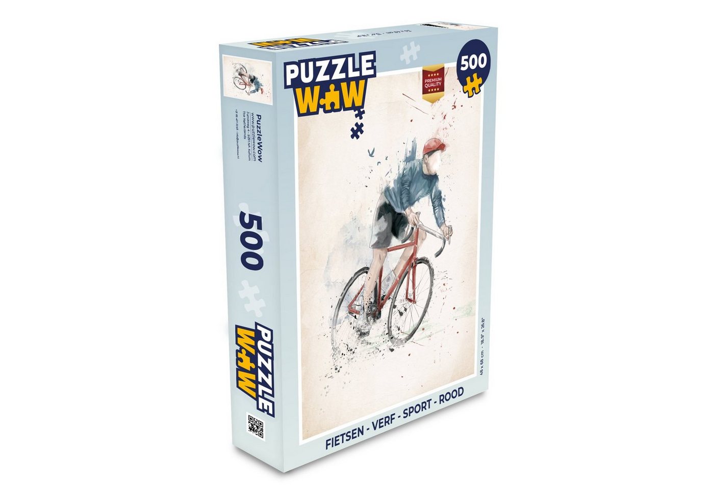 MuchoWow Puzzle Fahrräder - Farbe - Sport - Rot, 500 Puzzleteile, Foto-Puzzle, Bilderrätsel, Puzzlespiele, Spielzeug von MuchoWow