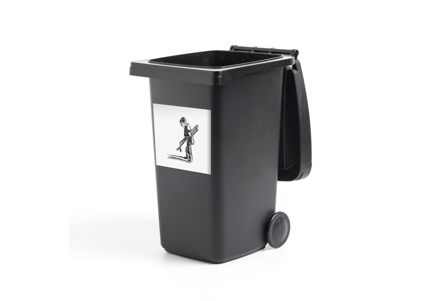 MuchoWow Wandsticker Jahrgang - Golf - Sport (1 St), Mülleimer-aufkleber, Mülltonne, Sticker, Container, Abfalbehälter von MuchoWow
