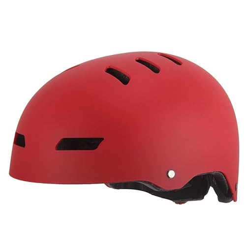 Kinder Fahrradhelm AERO – Fahrrad Halbschalenhelm für Kinder, ABS-Schale, robuster Kinderhelm für Radfahren, Skateboarden und Reiten, Rot matt, Größe L, 54 – 62 cm von Mud Defeater Motor