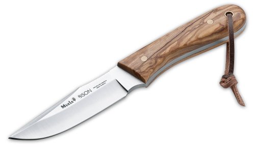 Muela 02MU008 Messer Bison Olive 8.9 cm Fahrtenmesser,Braun,M von Böker