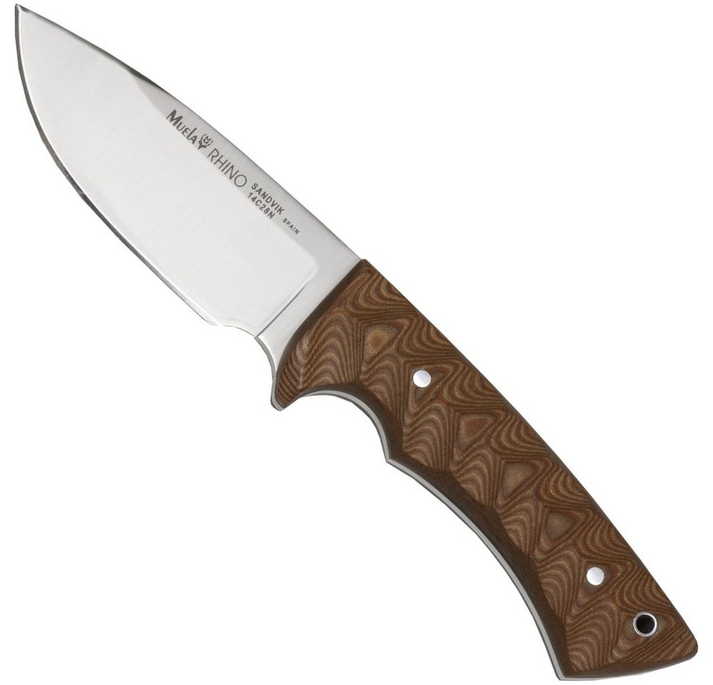 Muela Survival Knife Muela Rhino Feststehnedes Messer mit Micarta Griff, (1 St) von Muela