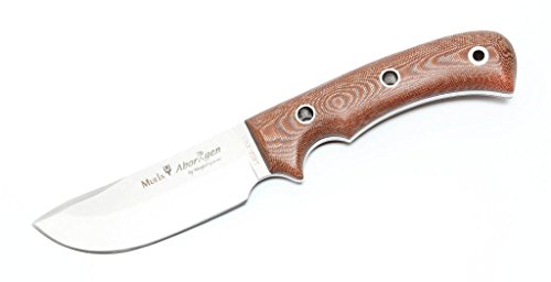 Muela Unisex – Erwachsene Aborigen braun Messer, Silber, one Size von Muela