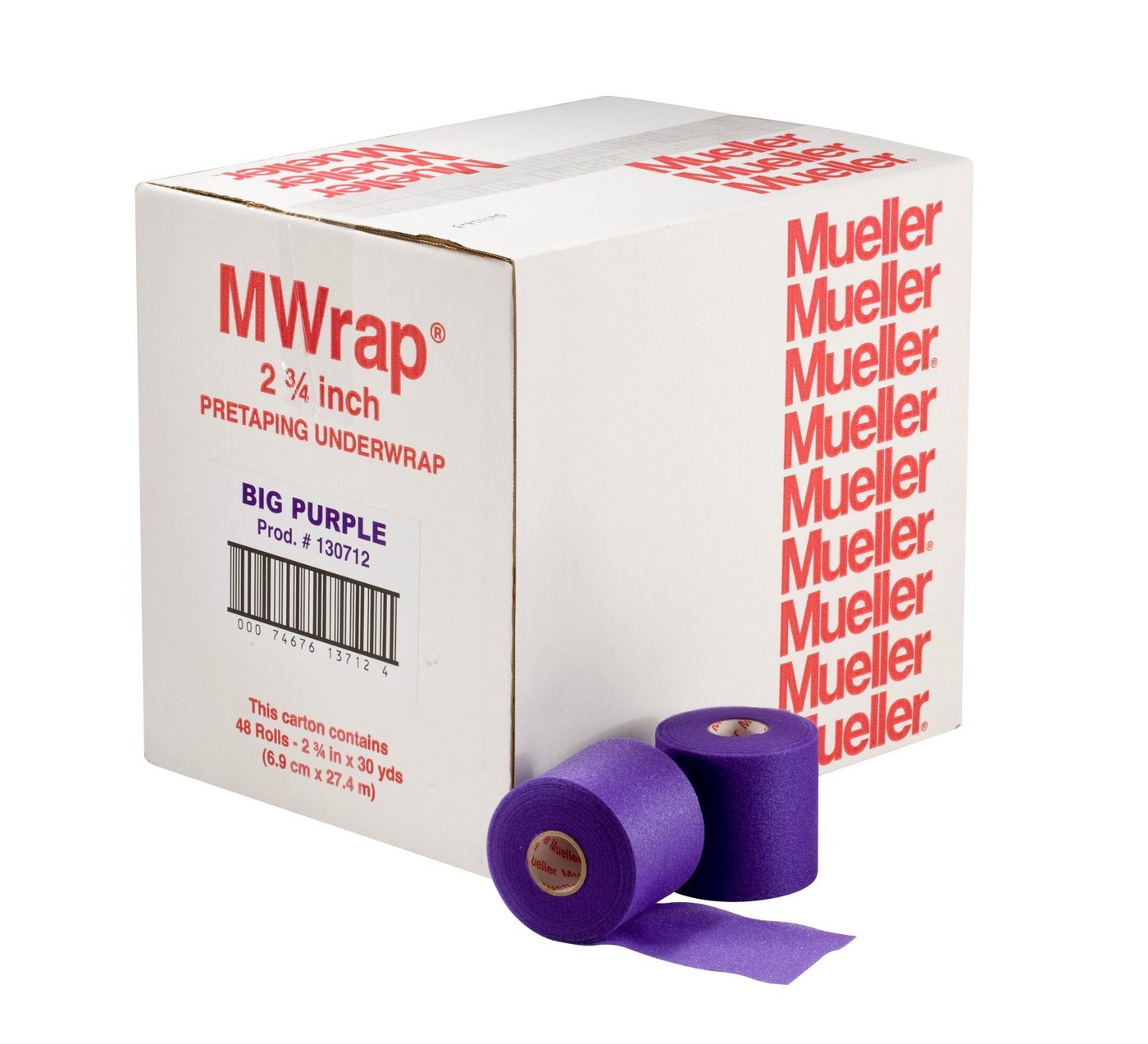 Mueller Sports Medicine Fixierpflaster M-Wrap farbig 7cm x 27,5m 48er-Karton nicht selbstklebende Fixierbinde von Mueller Sports Medicine