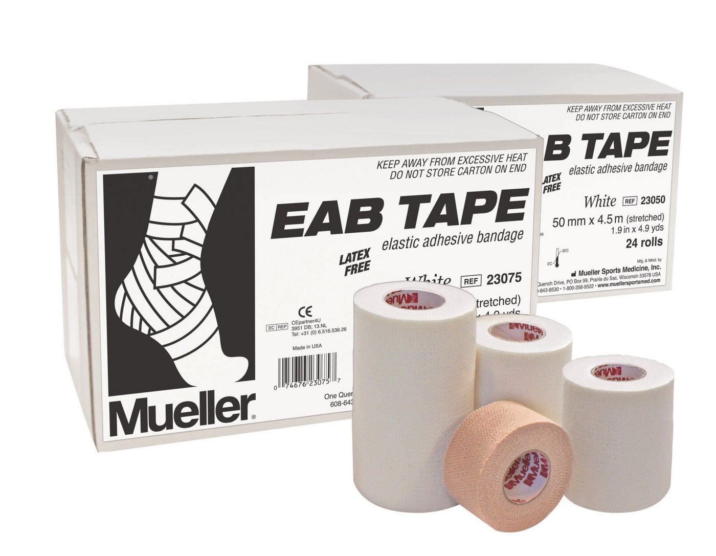 Mueller Sports Medicine Kinesiologie-Tape EAB Tape Beige (1-St) 7,5cm x 4,5m von Mueller Sports Medicine