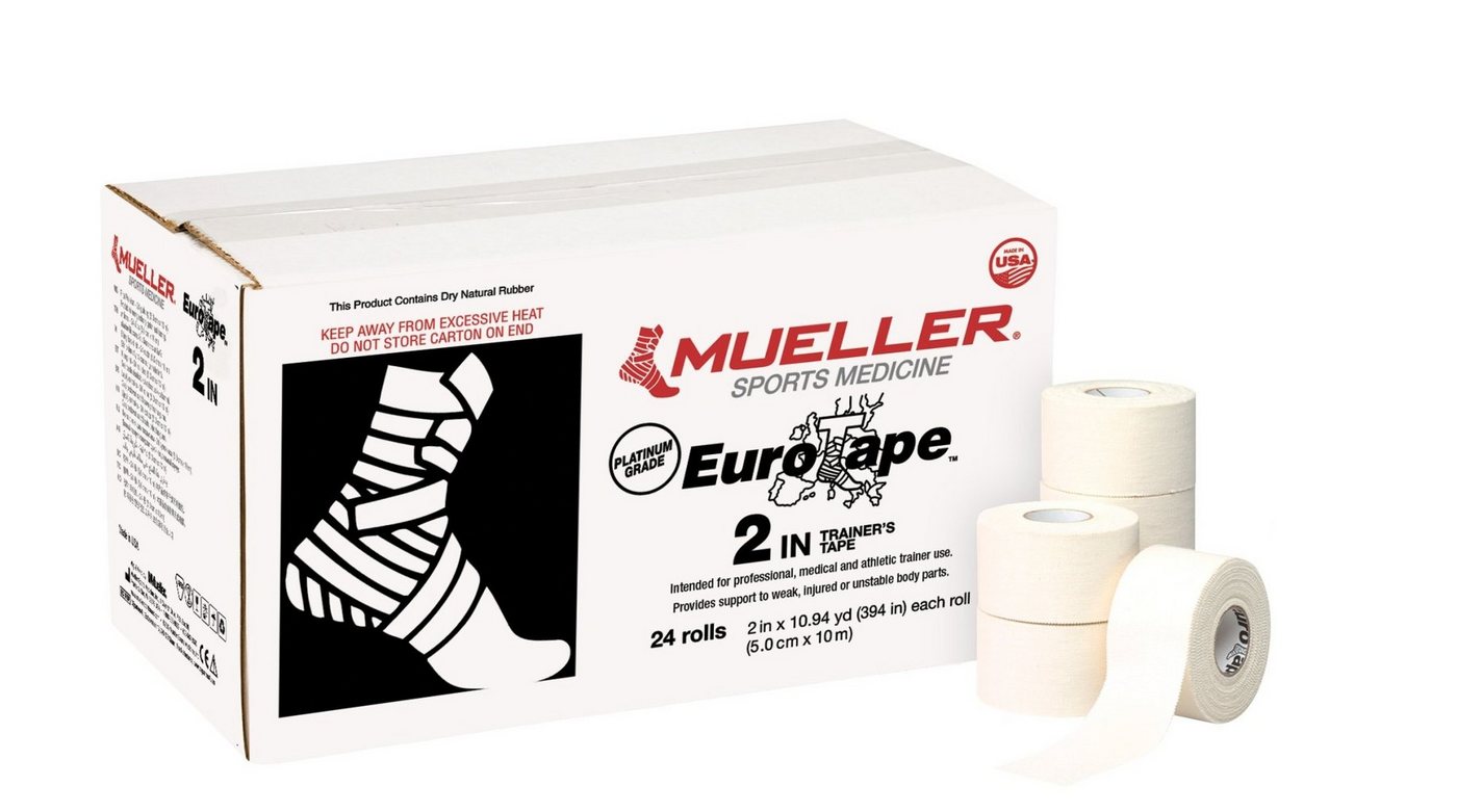 Mueller Sports Medicine Kinesiologie-Tape EuroTape Platinum Grade (1-St) Sporttape, 3 Größen, Praktische Physio-Box von Mueller Sports Medicine