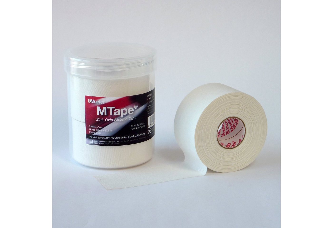 Mueller Sports Medicine Kinesiologie-Tape M TAPE weiß (2-St) Sporttape, 3 Größen von Mueller Sports Medicine