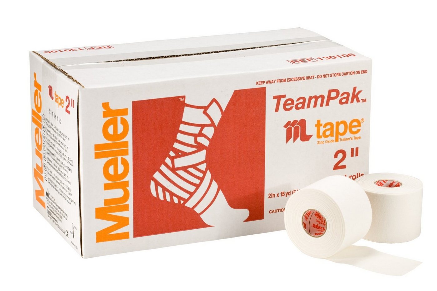 Mueller Sports Medicine Kinesiologie-Tape M TAPE weiß Sporttape, 3 Größen im Vorteilskarton von Mueller Sports Medicine