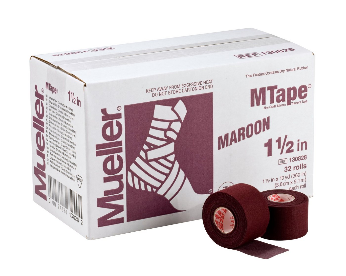 Mueller Sports Medicine Kinesiologie-Tape M-Tape 32-er Vorteilskarton 3,8cm x 9,1m, 12 Farben von Mueller Sports Medicine