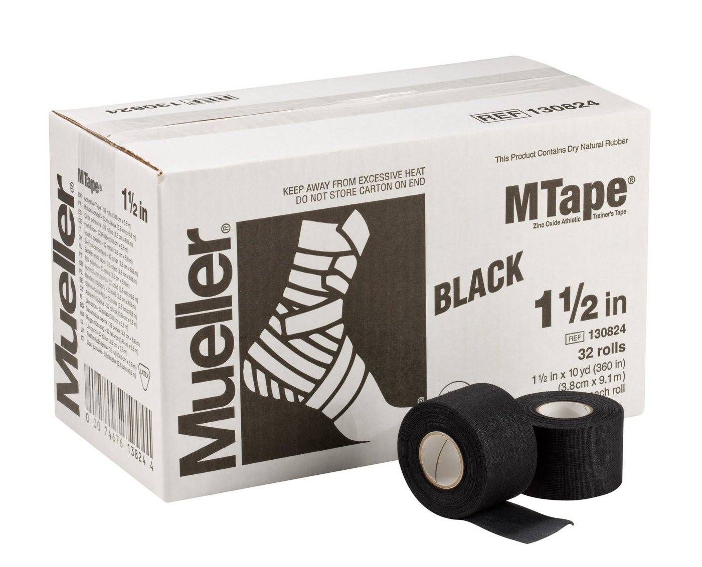Mueller Sports Medicine Kinesiologie-Tape M-Tape 32-er Vorteilskarton 3,8cm x 9,1m, 12 Farben von Mueller Sports Medicine