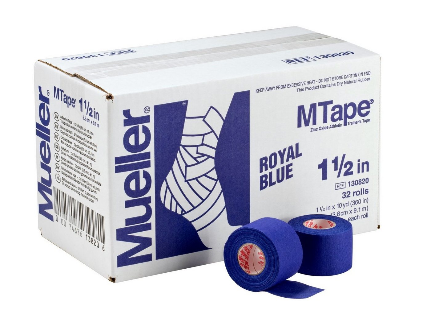 Mueller Sports Medicine Kinesiologie-Tape M-Tape 32-er Vorteilskarton 3,8cm x 9,1m, 12 Farben von Mueller Sports Medicine