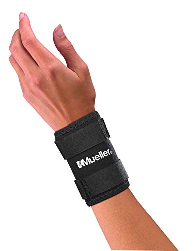 Mueller Sports Medicine Unisex – Erwachsene Wrist Sleeve Handbandage, Black, L von Mueller