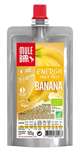 MuleBar Unisex-Adult Bananenfruchtmark 65g (Schachtel mit 10 Kürbissen), schwarz, One Size von MuleBar