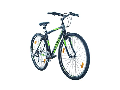 Probike PRO 29 Zoll Fahrrad Mountainbike Shimano 21 Gang, Herren, Damen geeignet ab 175-190 cm (Schwarz Grün Matt) von Multibrand Distribution
