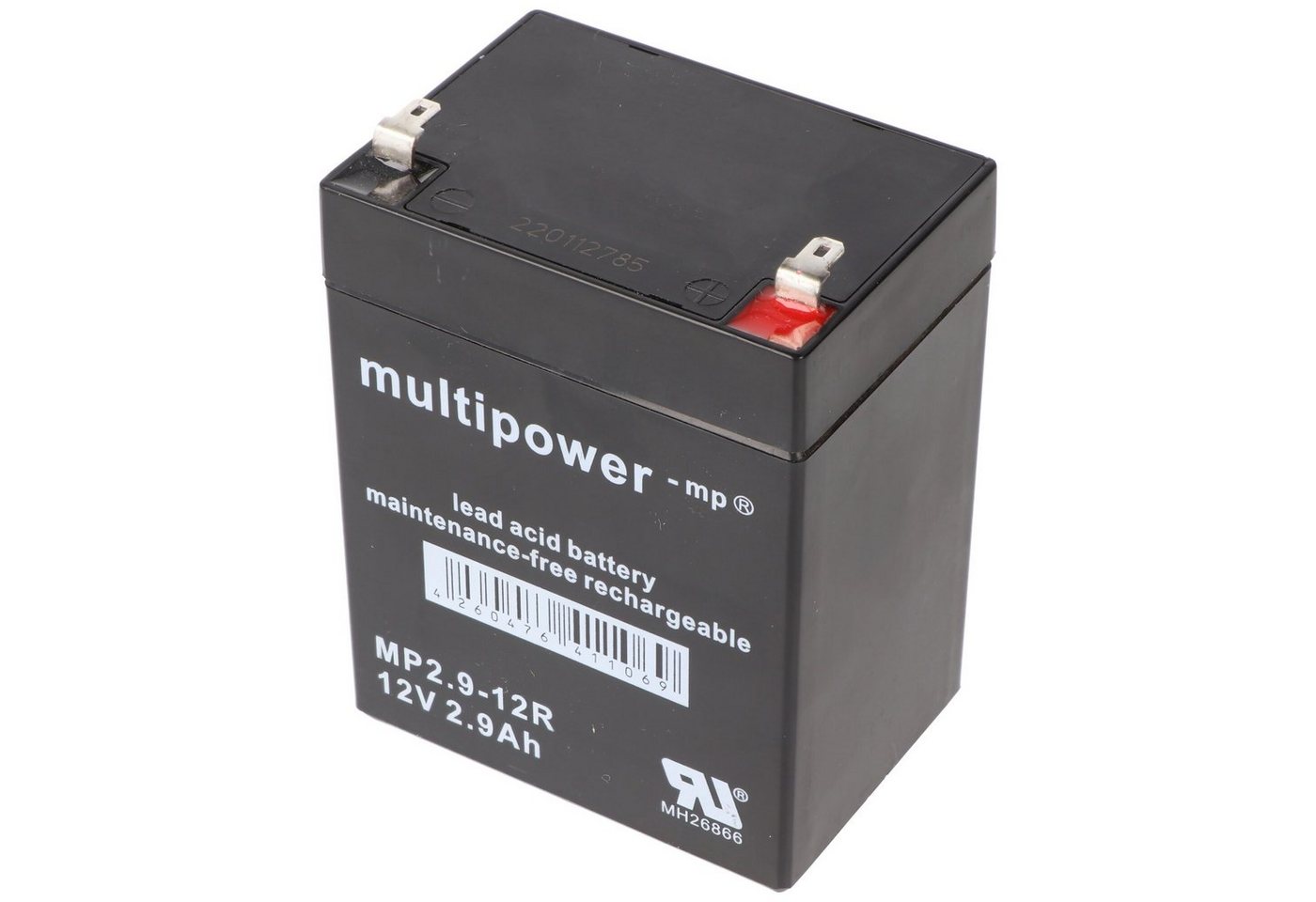 Multipower MultiPower MP2,9-12R Blei Akku mit Faston 4,8 mm 12V, 2900mAh Akku 2900 mAh (12,0 V) von Multipower