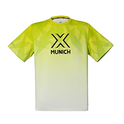 Munich Hombre Man Rising Tee C/Lime Grad. Shirt, blau, 2XL von Munich