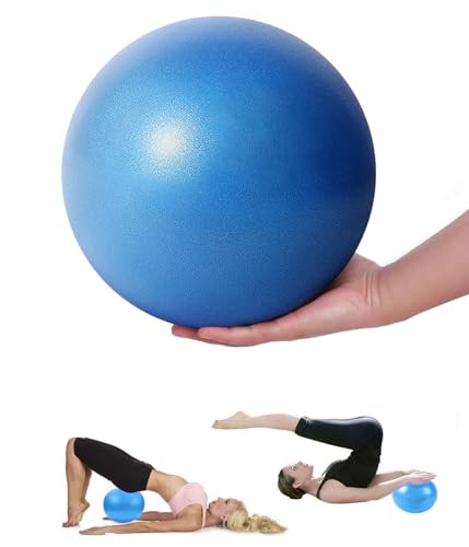 Mupack Gymnastikball Klein Pilates Ball - 25 cm Yoga Pilates Ball Kleine Übung Ball, Mini Yoga Ball, Soft Gymnastikbälle Kinder, Petziball,Sitzball,Fitness Ball für Yoga,Heim, Büro(Blau) von Mupack