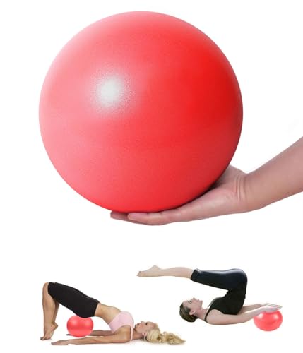 Mupack Gymnastikball Klein Pilates Ball - 25 cm Yoga Pilates Ball Kleine Übung Ball,Rutschfester&Superleichter Soft Pilates Ball, Fitness Ball für Yoga,Heim, Büro,Sitzball von Mupack