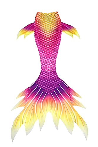MuroMucci Meerjungfrauenflosse zum Schwimmen für Mädchen ab 14 Jahren Erwachsene inkl. Monoflosse (Regenbogen, 140) von MuroMucci