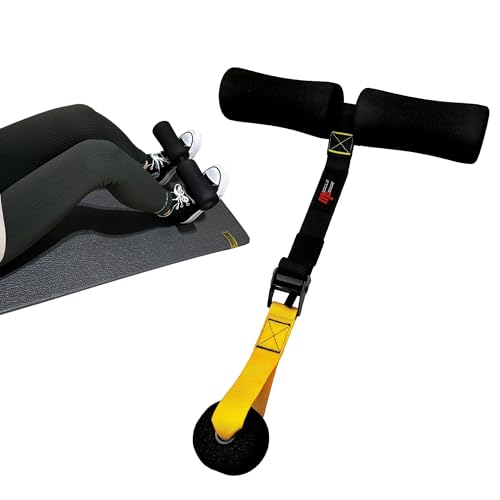 MuscleForge® Nordic Curl Adjustable Hamstring Curl Strap - Trainingsgerät für Bein- und AB-Workouts bis zu 180 kg mit Türclip, für Bauch-Crunch, Sissy Squat von MuscleForge