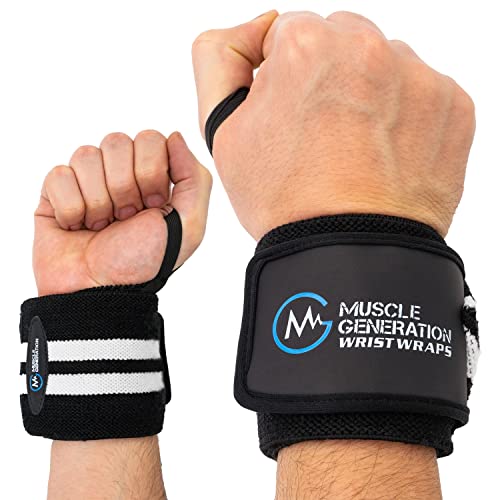 Handgelenk Bandage mit Daumenschleife für Fitness-zubehör von Musclegeneration, Wrist-Wrap für Krafttraining, Bodybuilding, Handgelenkstütze, Handgelenkschoner | Für jede Handgröße passend von Musclegeneration