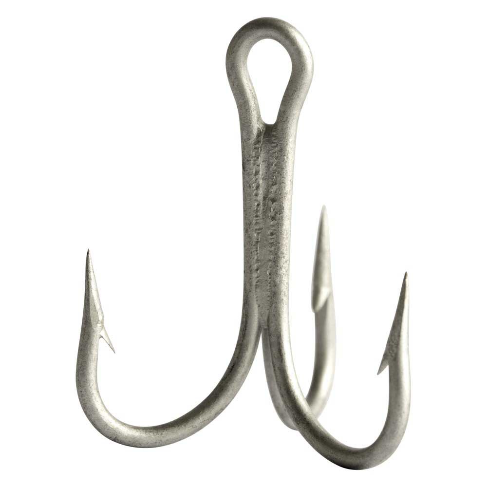 Mustad 3 Ex Strong Treble Durasteel Treble Hook Silber 1/0 von Mustad