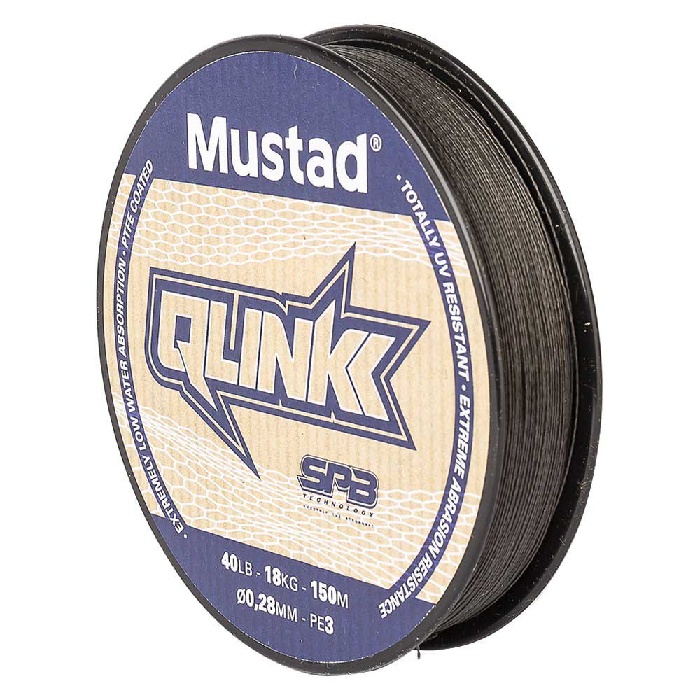 Mustad Qlink 300 M Braided Line Silber 0.100 mm von Mustad