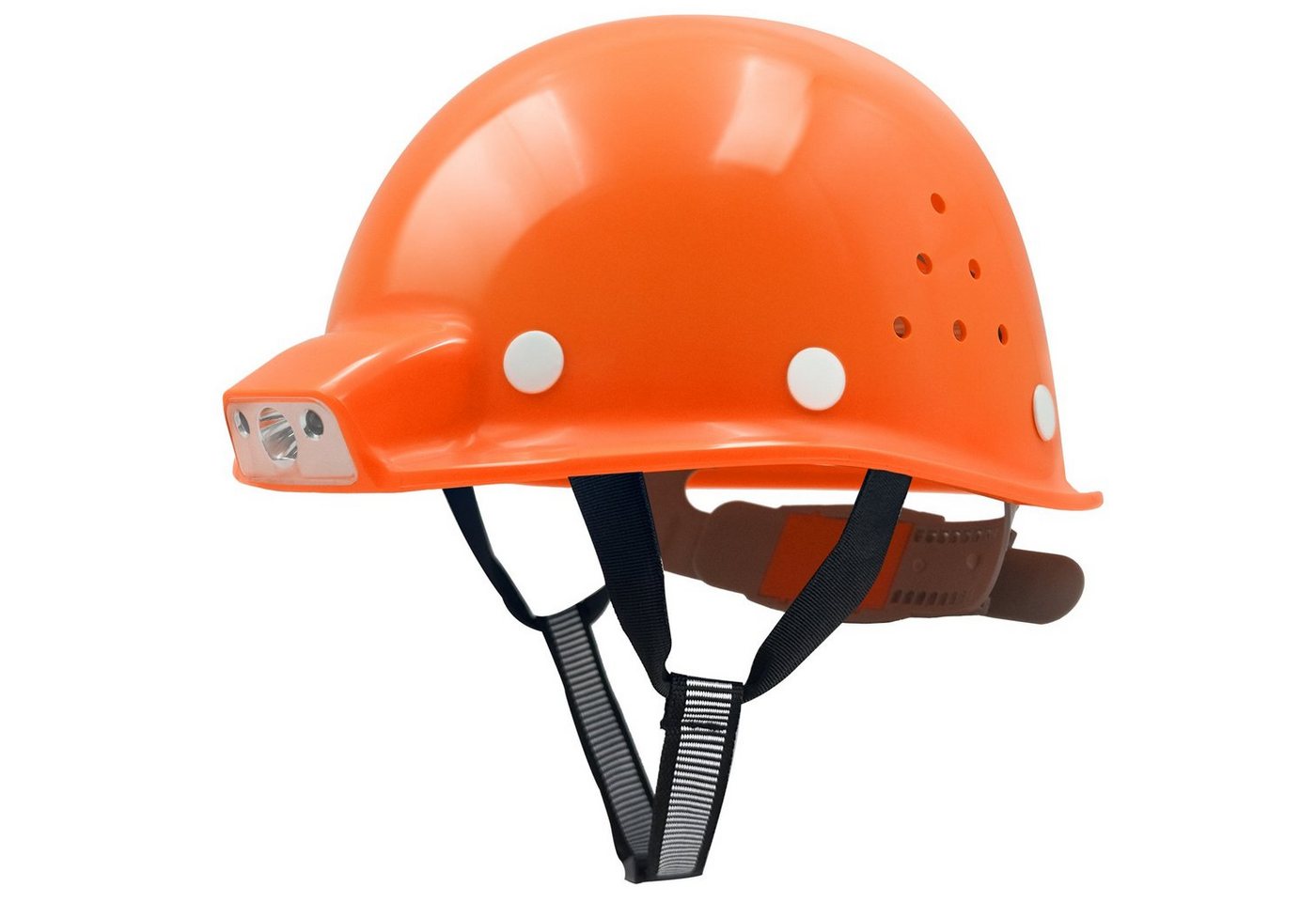 Mustbau Schutzhelm, ABS Bauhelm Arbeitshelm USB-Aufladen-Licht,53-62cm Einstellbar von Mustbau