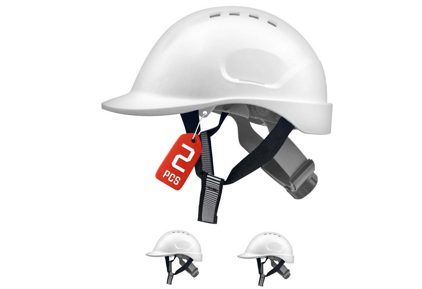 Mustbau Schutzhelm EN397 Sicherheitshelm, Arbeitshelm mit ABS-Material (2-tlg), Bauhelm, 52-66cm Einstellbar von Mustbau