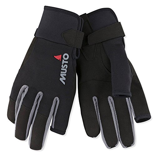 Musto 2018 Essential Segelhandschuhe Sailing Long Finger Gloves Black AUGL002 Size - - XS von MUSTO Performance Segelhandschuhe lange Finger