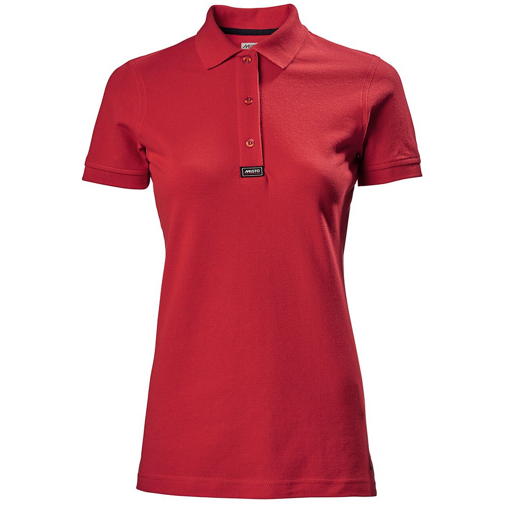 Musto Piqué Short Sleeve Polo Shirt Rot 10 Frau von Musto