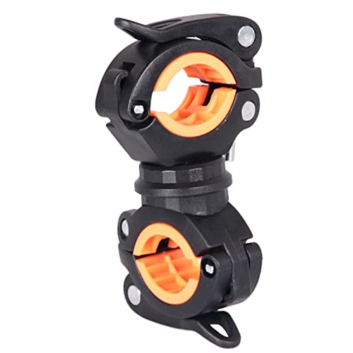 Taschenlampen-Halterung, Fahrrad-LED-Licht-Halterung, 360°-Rotation, Clip-Klemme für Taschenlampe, Radfahren, Taschenlampenhalterung, Lenker von Mxming