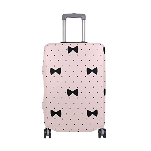 My Daily Gepäck Hülle mit Schleife und Punkten, passend für 45,7-81,3 cm Koffer, Spandex, Reiseschutz Mehrfarbig Large Cover(Fits 26-29 inch luggage) von My Daily