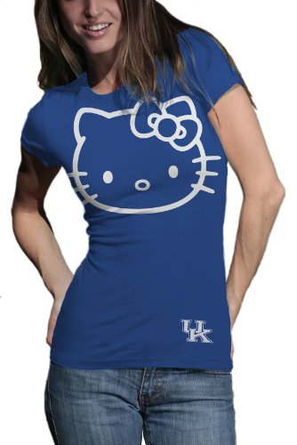 My U NCAA Kentucky Wildcats Hello Kitty INVERS Junior Crew T-Shirt, Kinder, Kentucky Wildcats von My U