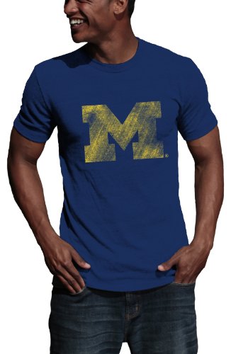 My U NCAA Michigan Wolverines Vintage Logo T-Shirt, Herren, Michigan Wolverines von My U