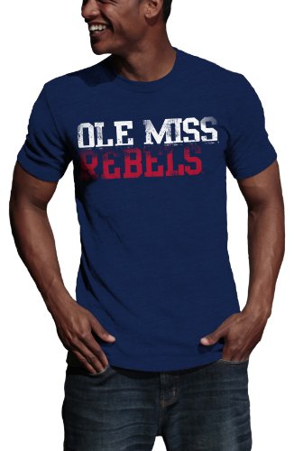 NCAA Mississippi Ole Miss Rebels literality Vintage Heather T-Shirt, Herren, Mississippi Rebels von My U