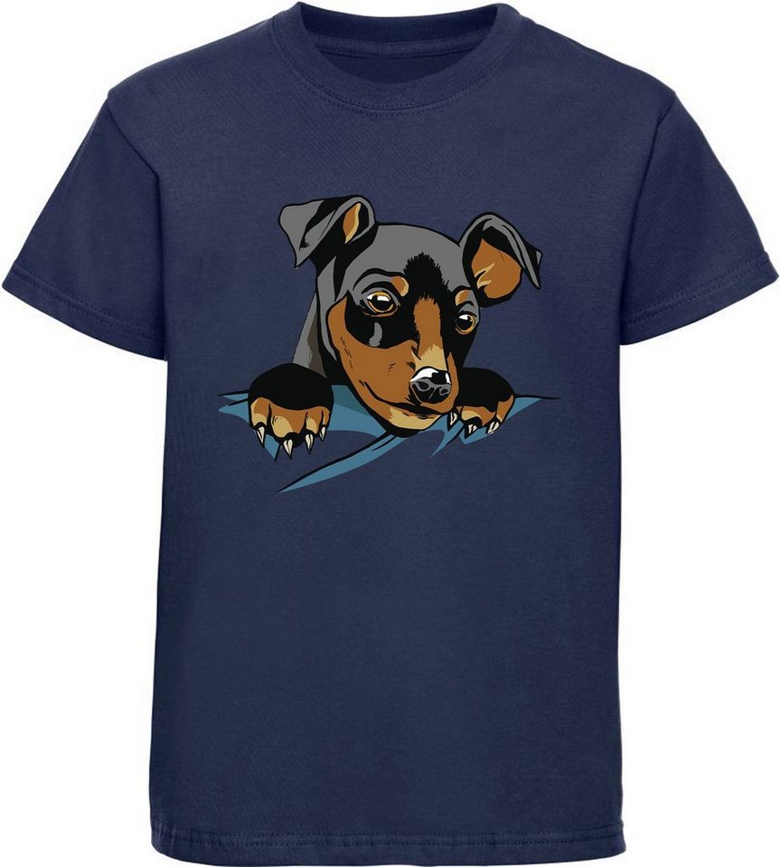 MyDesign24 Print-Shirt bedrucktes Kinder Hunde T-Shirt - Süßer Welpe Baumwollshirt mit Aufdruck, i227 von MyDesign24