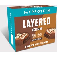 Layered Protein Bar - 6 x 60g - Triple Chocolate Fudge von MyProtein