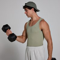 MP Herren Geripptes Tanktop mit Muskelpassform – Dunkles Salbeigrün - XXL von MyProtein
