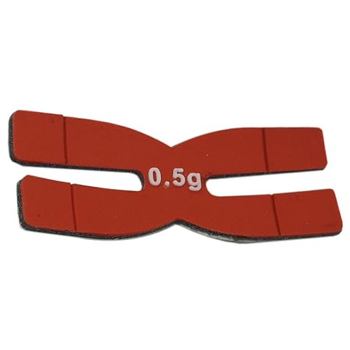3 Stück H-förmige Silikon-Tennisschläger-Bänder, 0,5 g, Badmintonschläger-Gewichtsstreifen, einfach zu bedienen, Silikon-Tennisschläger-Bänder für Anfänger und Fortgeschrittene von Myazs