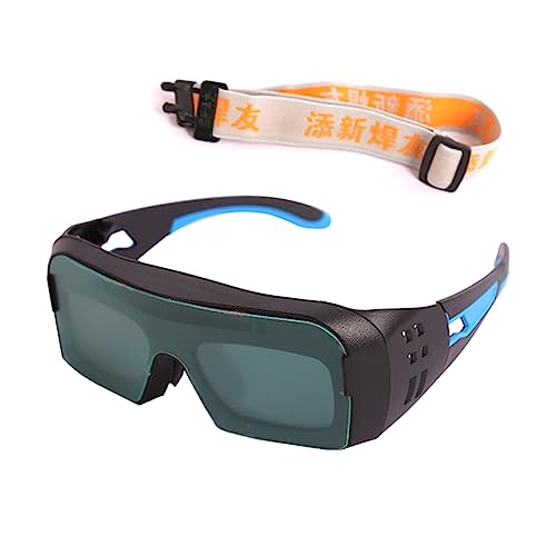 Myazs Schweißbrille mit automatischer Verdunkelung, automatischer Lichtwechsel, automatische Verdunkelung, blendfreie Schutzbrille, solarbetrieben, zum Schneiden und Schleifen von Brillen von Myazs
