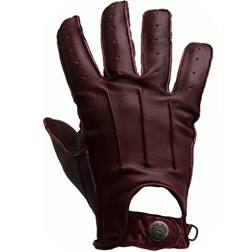 Mycl Turell Motorradhandschuhe Easy Rider - Motorrad Handschuhe Herr - Echtleder - Handschuhe Herren Motorrad Touring mit Aramid Verstärkung - Schlicht und Edel (Aubergine, L) von Mycl Turell