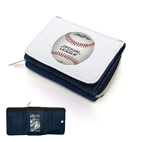 Mygoodprice Geldbörse mit Klappe, Baseball, Jean, one size von Mygoodprice
