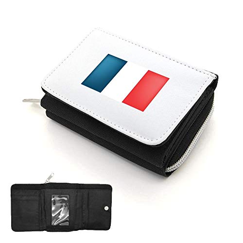 Mygoodprice Geldbörse mit Klappe, französische Flagge, Schwarz , one size von Mygoodprice