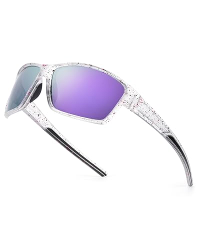 Myiaur Sport Sonnenbrille Damen polarisiert umschließend UV400-Schutz zum Laufen Radfahren Angeln und Autofahren von Myiaur