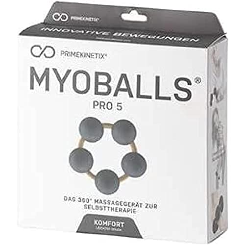 MyoBalls Unisex – Erwachsene Pro 5 Gymnastikball, schwarz, 5 von MyoBalls