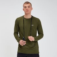 MP Performance Long Sleeve T-Shirt - Militärgrün/Schwarz - XS von MP