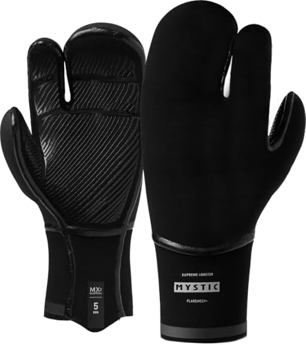 Mystic Watersports 35015.250071 – Surf Kitesurf & Windsurfing 5 mm Lobster Glove – Schwarz von Mystic