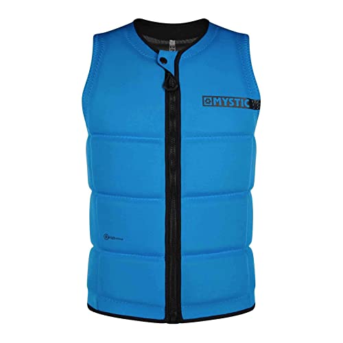 Mystic Watersports - Surf Kitesurf & Windsurfing Brand Front Zip Wake Impact Weste Top - Global Blue - Unisex von Mystic