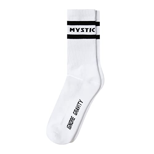 Mystic Watersports - Surf Kitesurf & Windsurfing Brand Socken - Weiß Logo am Bein von Mystic